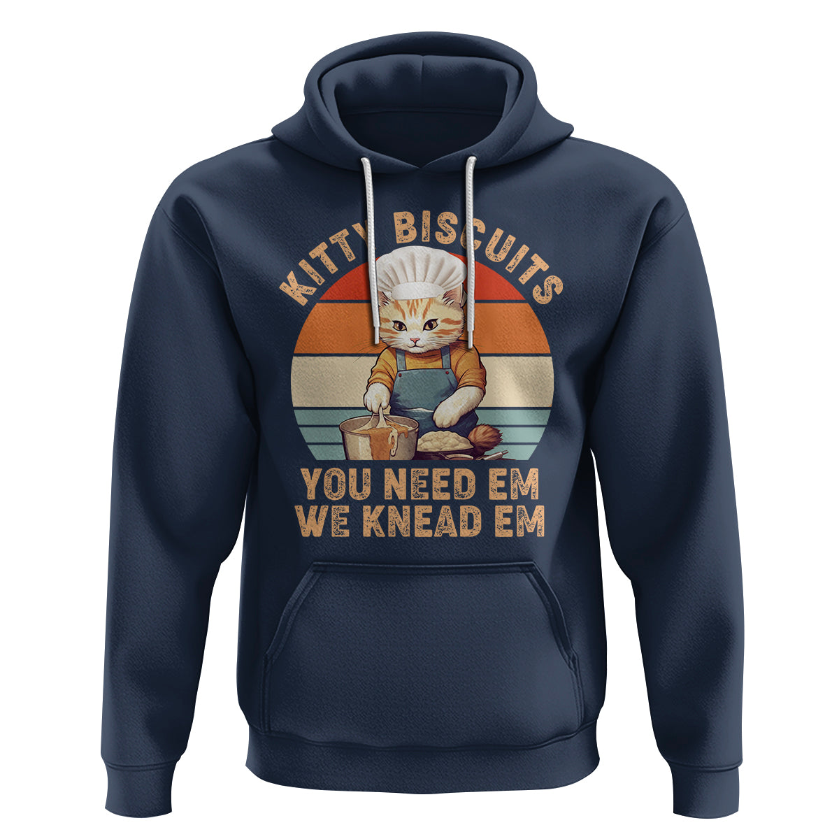 Kitty Biscuits You Need Em We Knead Em Vintage Hoodie - Wonder Print Shop