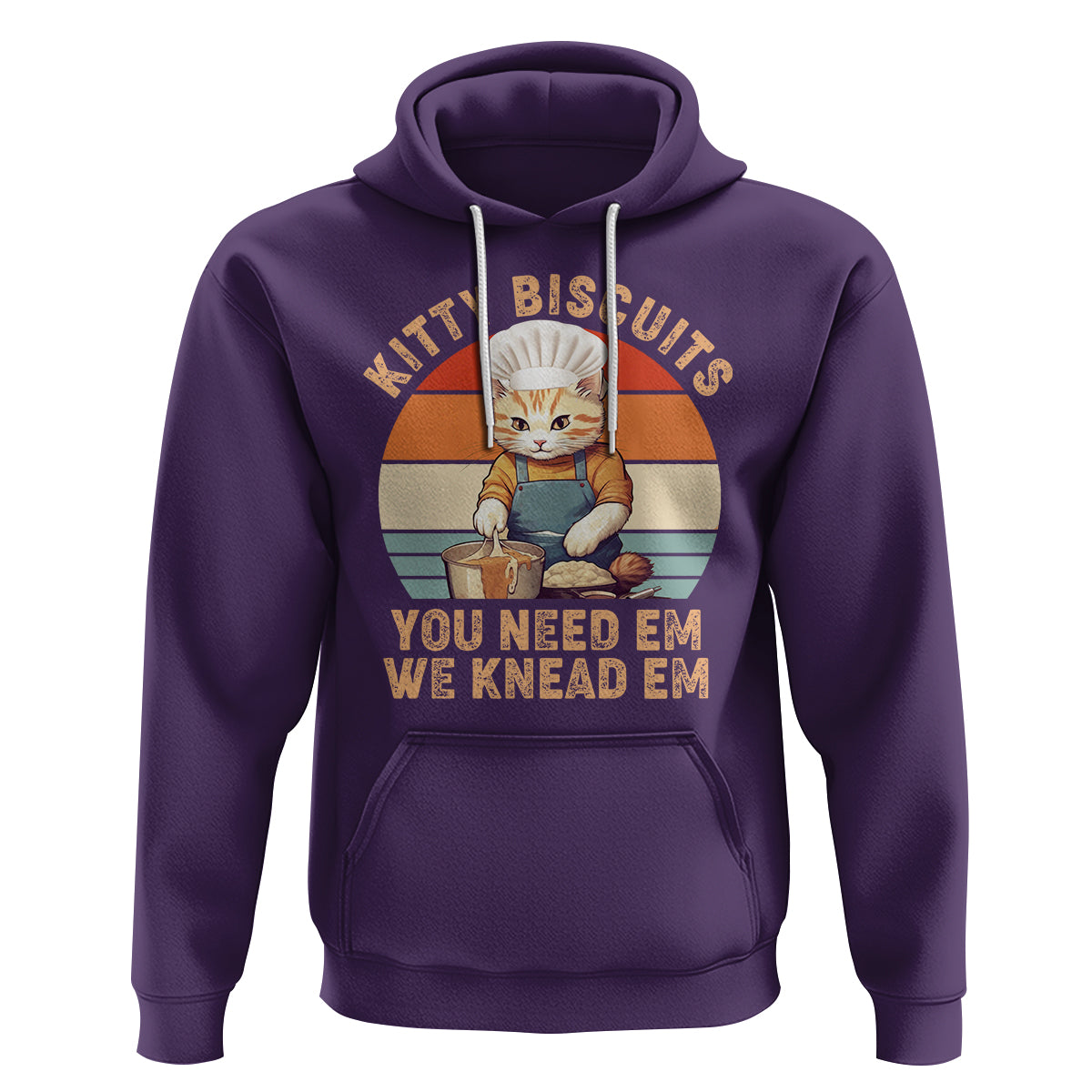 Kitty Biscuits You Need Em We Knead Em Vintage Hoodie - Wonder Print Shop
