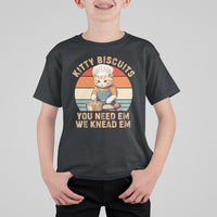 Kitty Biscuits You Need Em We Knead Em Vintage T Shirt For Kid - Wonder Print Shop