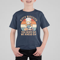 Kitty Biscuits You Need Em We Knead Em Vintage T Shirt For Kid - Wonder Print Shop