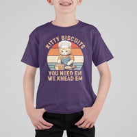 Kitty Biscuits You Need Em We Knead Em Vintage T Shirt For Kid - Wonder Print Shop