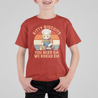 Kitty Biscuits You Need Em We Knead Em Vintage T Shirt For Kid - Wonder Print Shop