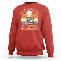 Kitty Biscuits You Need Em We Knead Em Vintage Sweatshirt - Wonder Print Shop
