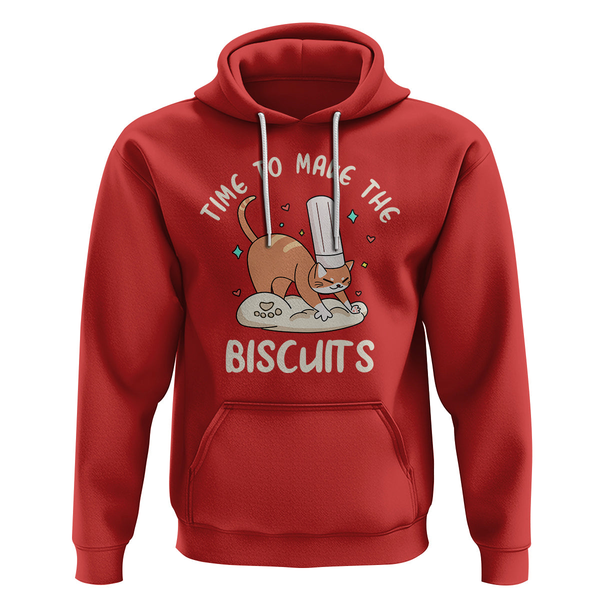 Cute Kitty Time To Make The Biscuits Cat Lover Hoodie - Wonder Print Shop