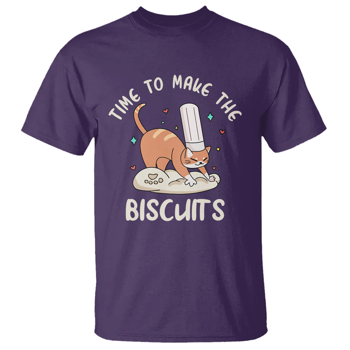Cute Kitty Time To Make The Biscuits Cat Lover T Shirt - Wonder Print Shop