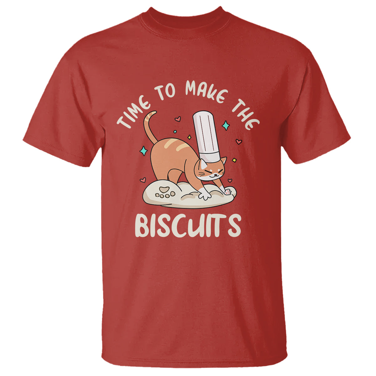 Cute Kitty Time To Make The Biscuits Cat Lover T Shirt - Wonder Print Shop