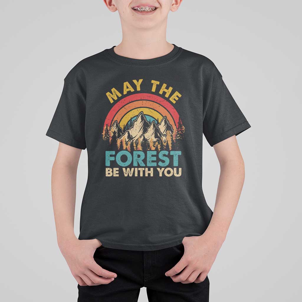 Nature Lover T Shirt For Kid May The Forest Be With You Earth Day - Wonder Print Shop