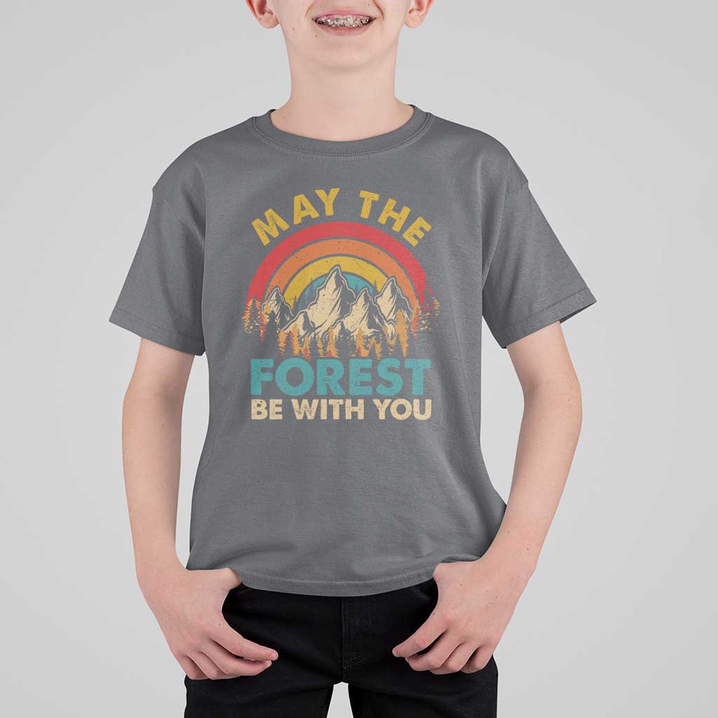 Nature Lover T Shirt For Kid May The Forest Be With You Earth Day - Wonder Print Shop