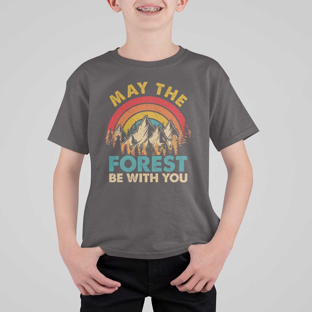 Nature Lover T Shirt For Kid May The Forest Be With You Earth Day - Wonder Print Shop