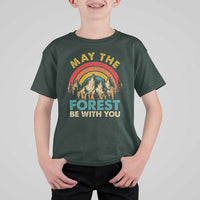 Nature Lover T Shirt For Kid May The Forest Be With You Earth Day - Wonder Print Shop