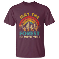 Nature Lover T Shirt May The Forest Be With You Earth Day - Wonder Print Shop