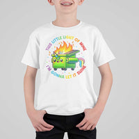 Funny Xmas Dumpster Fire T Shirt For Kid This Little Light Of Mine Unicorn Rainbow - Wonder Print Shop