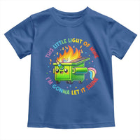 Funny Xmas Dumpster Fire Toddler T Shirt This Little Light Of Mine Unicorn Rainbow