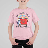 Funny Xmas Dumpster Fire T Shirt For Kid Hope You Have The Year You Deserve Santa Raccoon - Wonder Print Shop