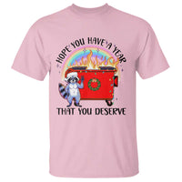 Funny Xmas Dumpster Fire T Shirt Hope You Have The Year You Deserve Santa Raccoon - Wonder Print Shop