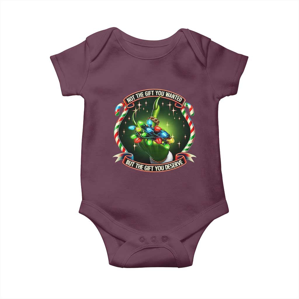 Funny Xmas Baby Onesie Not The Gift You Wanted But The Gift You Deserve