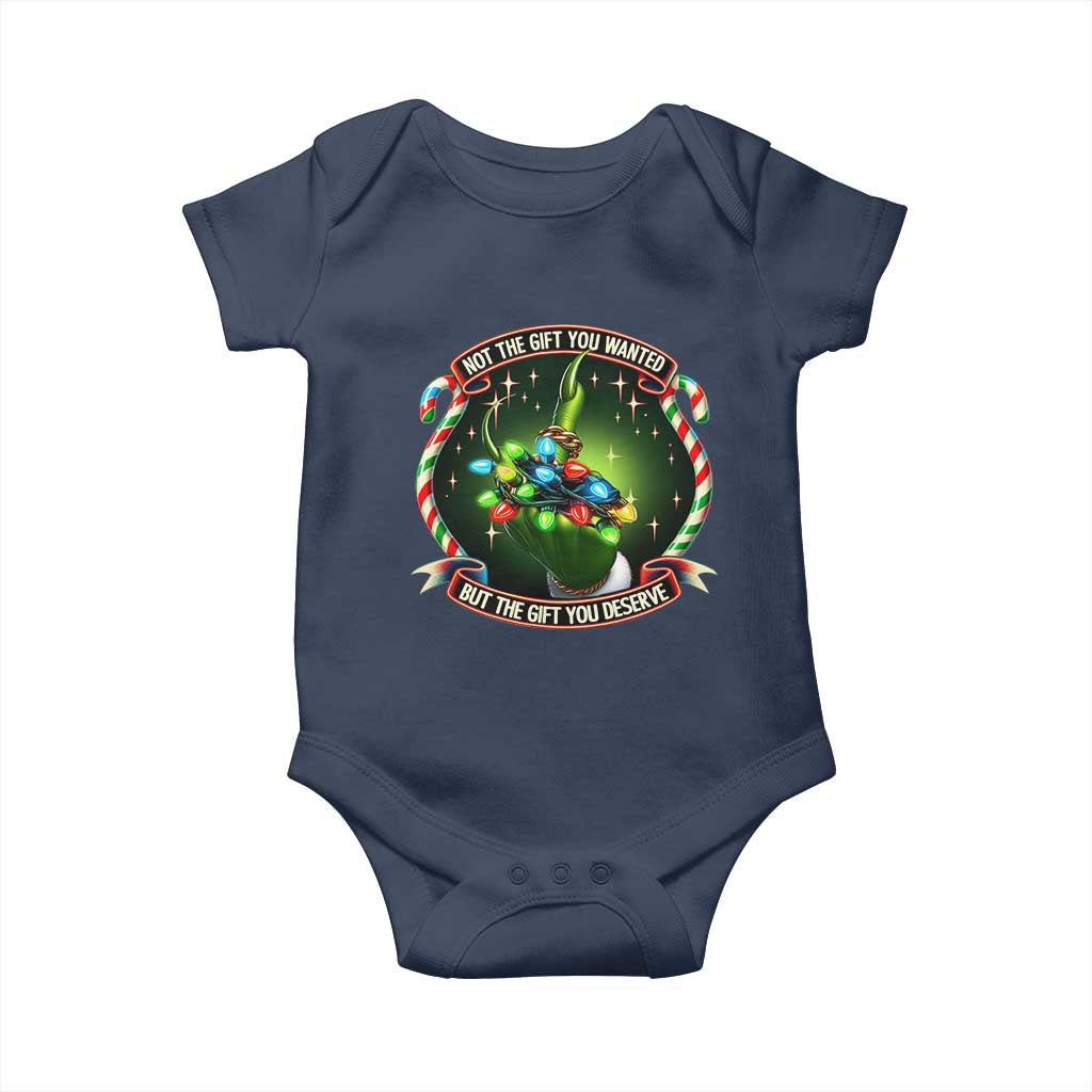 Funny Xmas Baby Onesie Not The Gift You Wanted But The Gift You Deserve