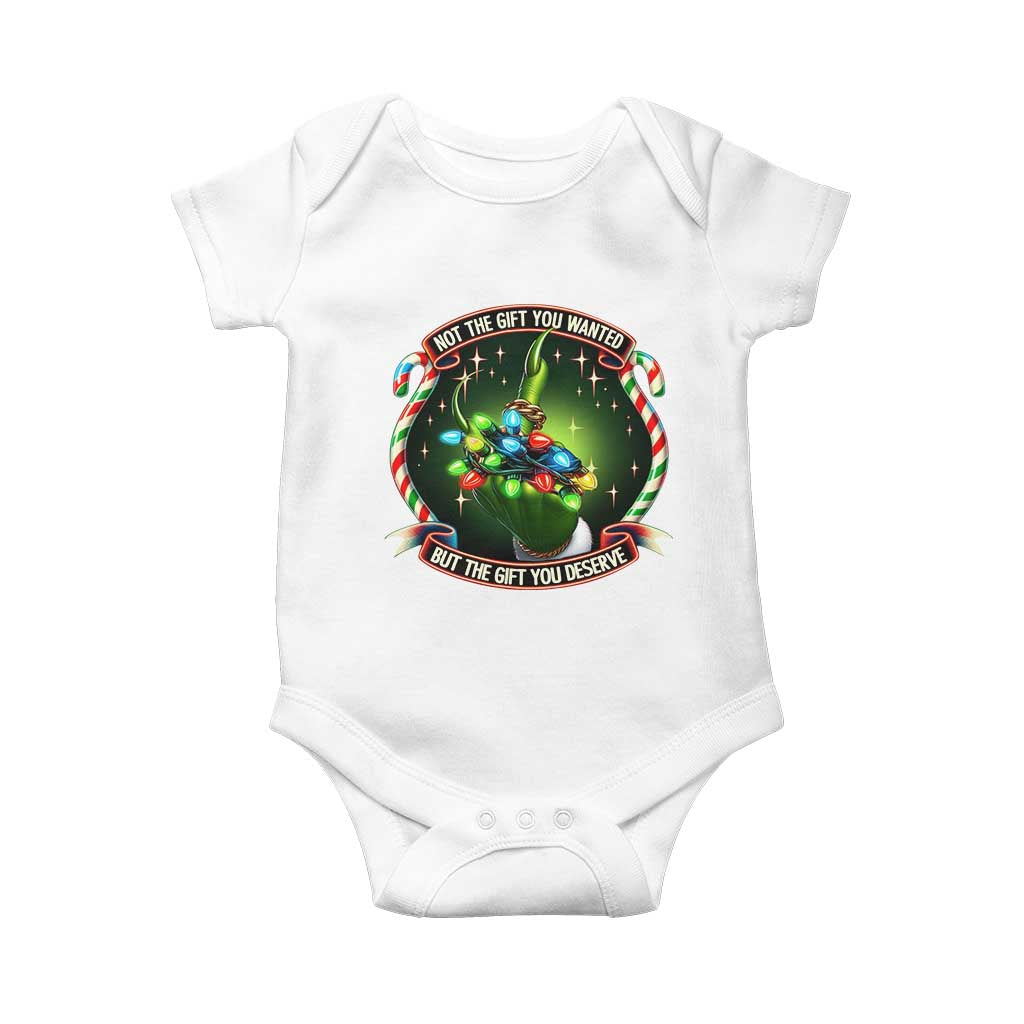 Funny Xmas Baby Onesie Not The Gift You Wanted But The Gift You Deserve