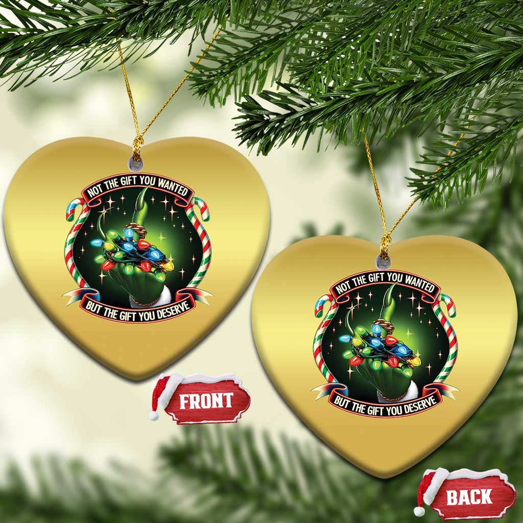 Funny Xmas Christmas Ornament Not The Gift You Wanted But The Gift You Deserve - Wonder Print Shop