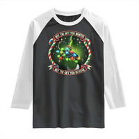 Funny Xmas Raglan Shirt Not The Gift You Wanted But The Gift You Deserve