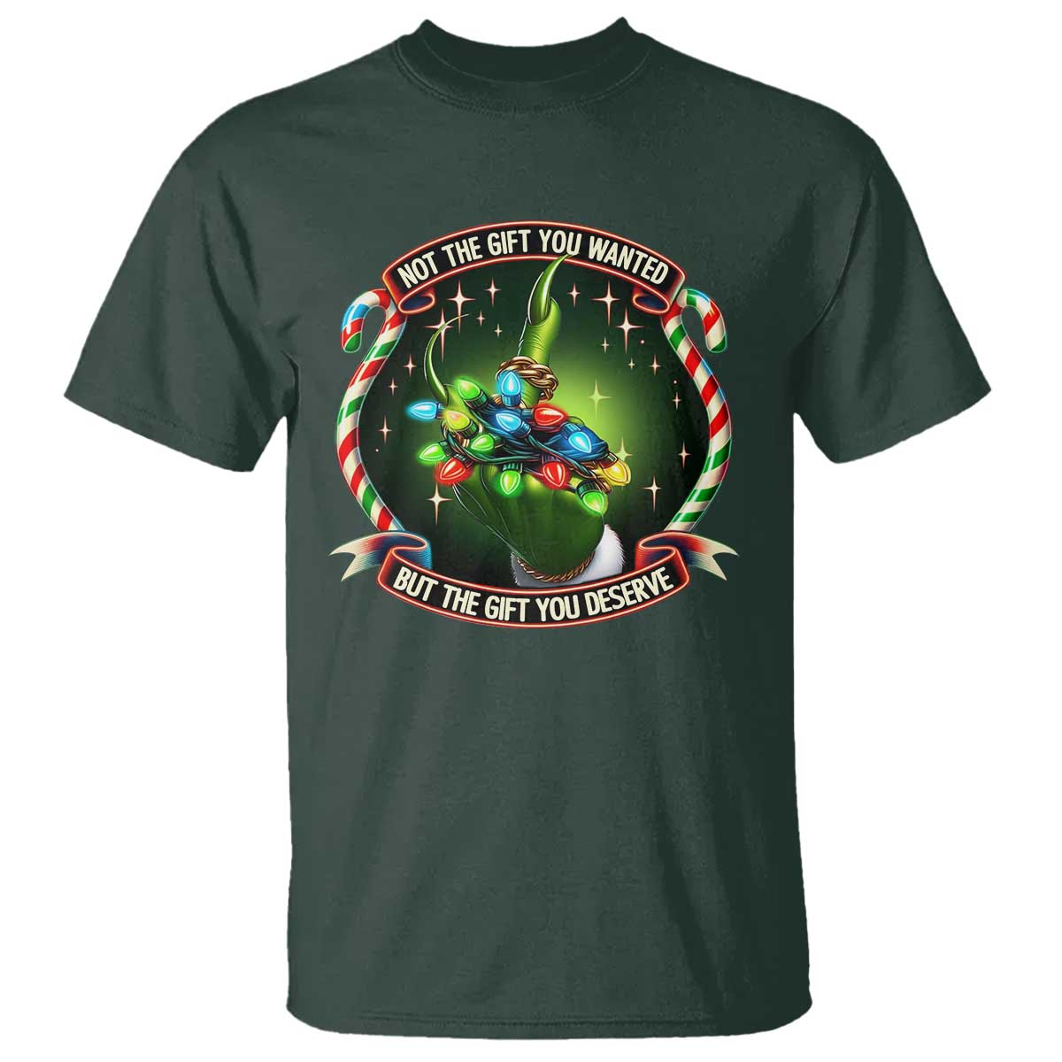 Funny Xmas T Shirt Not The Gift You Wanted But The Gift You Deserve - Wonder Print Shop