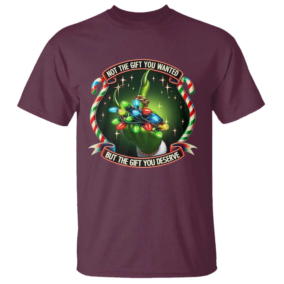 Funny Xmas T Shirt Not The Gift You Wanted But The Gift You Deserve - Wonder Print Shop