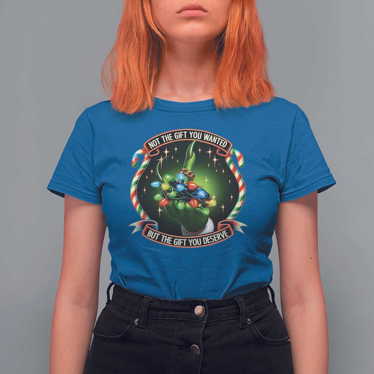 Funny Xmas T Shirt For Women Not The Gift You Wanted But The Gift You Deserve - Wonder Print Shop