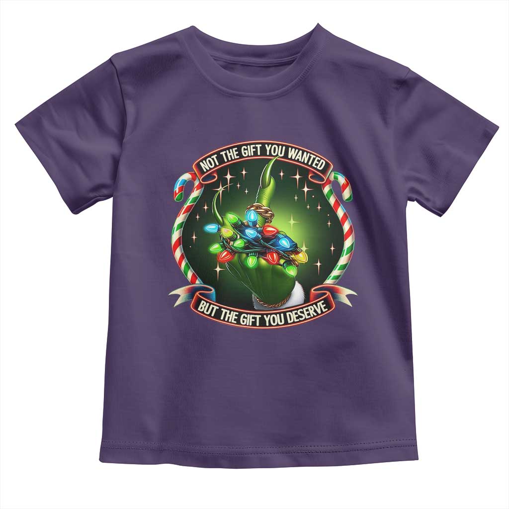 Funny Xmas Toddler T Shirt Not The Gift You Wanted But The Gift You Deserve