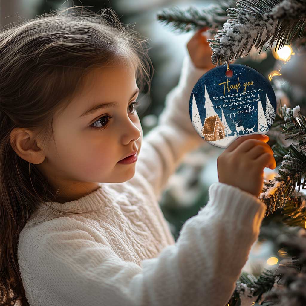 Thank You Gifts Christmas Ornament You Are Truly Appreciated - Wonder Print Shop