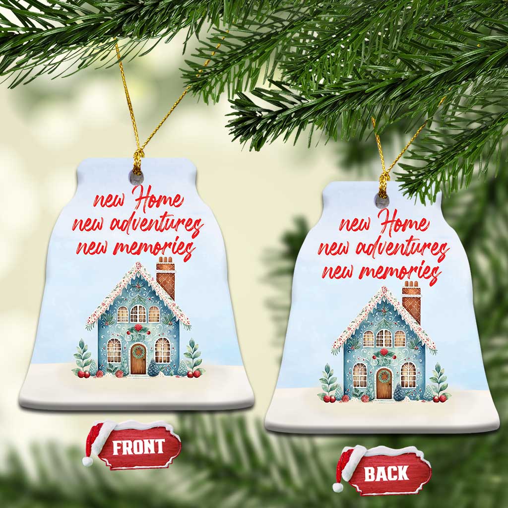 First Xmas New Home New Adventures New Memories Christmas Ornament - Wonder Print Shop