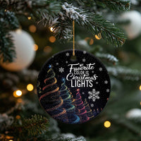 Funny Xmas Christmas Ornament My Favorite Color is Christmas Lights - Wonder Print Shop