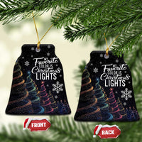 Funny Xmas Christmas Ornament My Favorite Color is Christmas Lights - Wonder Print Shop