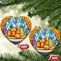 Funny Xmas Chicken Nugget Food Lover Christmas Ornament - Wonder Print Shop