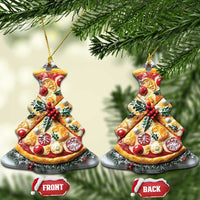 Funny Xmas Pizza Food Lover Christmas Ornament - Wonder Print Shop