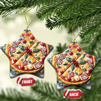 Funny Xmas Pizza Food Lover Christmas Ornament - Wonder Print Shop