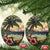 Beach Hibiscus Hawaii 2024 Christmas Ornament - Wonder Print Shop