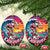 Xmas In Hawaii Christmas Ornament Hawaiian Santa Beach Lover - Wonder Print Shop