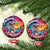 Xmas In Hawaii Christmas Ornament Hawaiian Santa Beach Lover - Wonder Print Shop