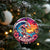 Xmas In Hawaii Christmas Ornament Hawaiian Santa Beach Lover - Wonder Print Shop