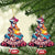 Xmas In Hawaii Christmas Ornament Hawaiian Santa Beach Lover - Wonder Print Shop
