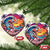 Xmas In Hawaii Christmas Ornament Hawaiian Santa Beach Lover - Wonder Print Shop