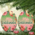 Xmas In Hawaii Christmas Ornament Mele Kalikimaka Beach Hibiscus - Wonder Print Shop