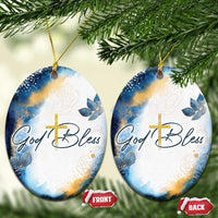 God Bless Christian Christmas Ornament - Wonder Print Shop