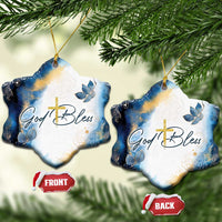 God Bless Christian Christmas Ornament - Wonder Print Shop