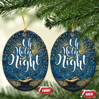 Oh Holly Night Nativity Xmas Christian Christmas Ornament - Wonder Print Shop