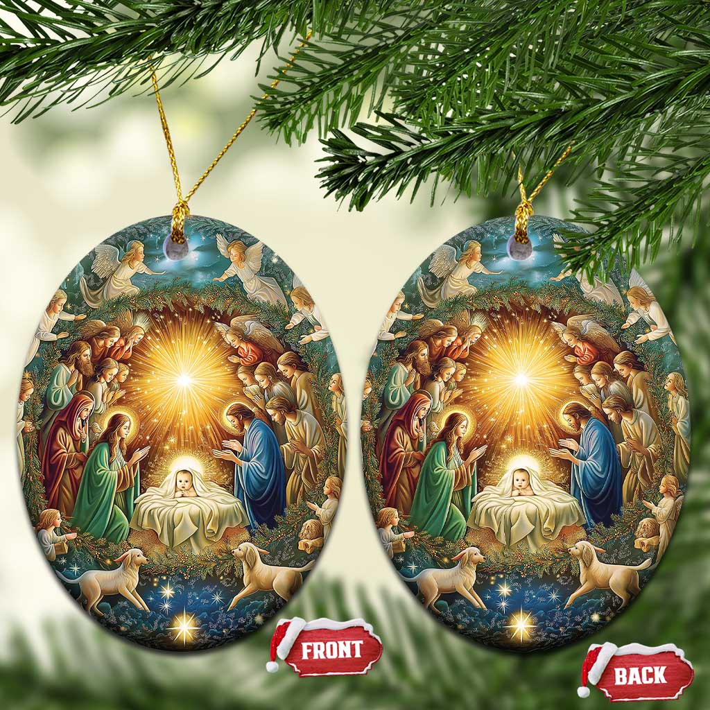 Nativity Christmas Religious Christian Gift Christmas Ornament - Wonder Print Shop