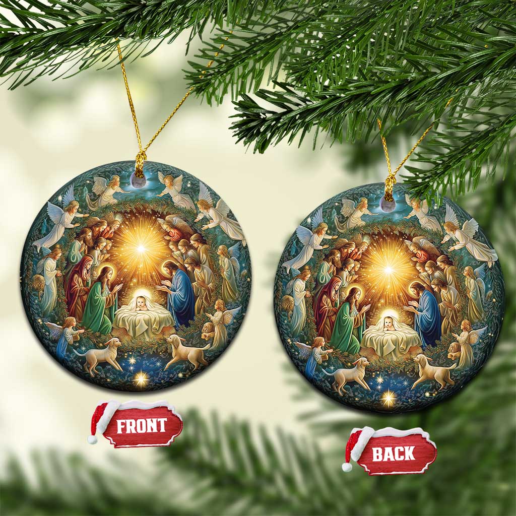 Nativity Christmas Religious Christian Gift Christmas Ornament - Wonder Print Shop