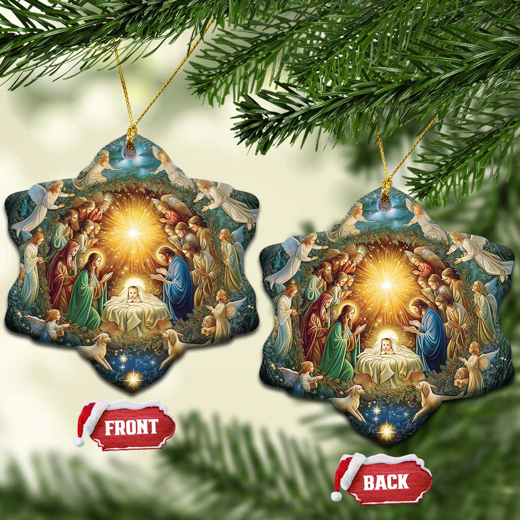 Nativity Christmas Religious Christian Gift Christmas Ornament - Wonder Print Shop