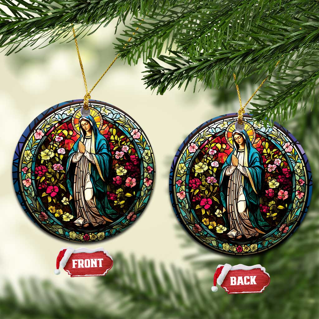 Ave Maria Religion Christian Christmas Ornament - Wonder Print Shop