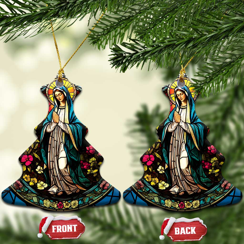 Ave Maria Religion Christian Christmas Ornament - Wonder Print Shop
